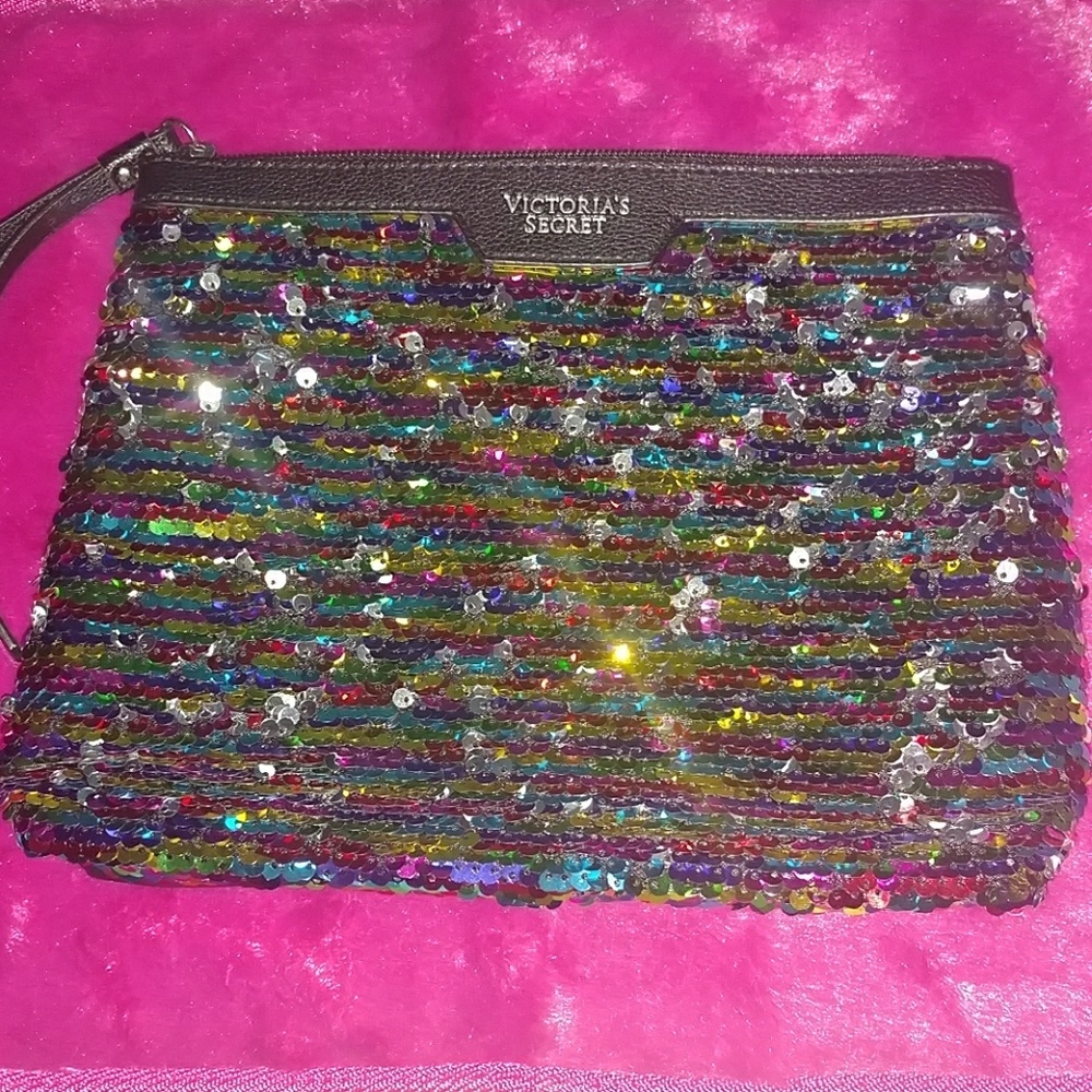 Victoria's Secret Sequined Cosmetic Bag